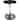 Savoy Modern Sleek Round Stainless-Steel Black Top Side Table with Powder Coated Pedestal Base for Home Office Living Room