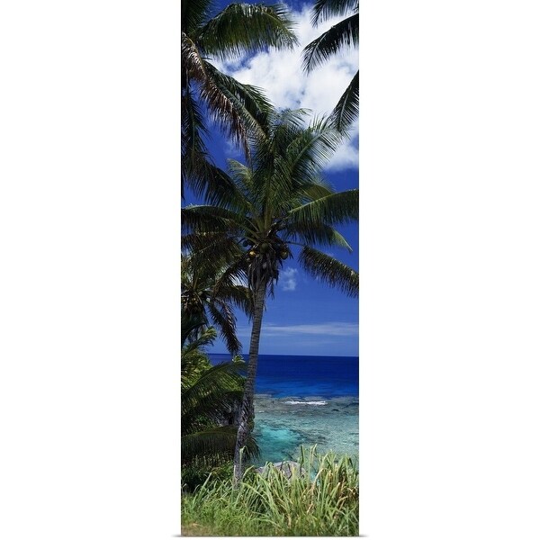Shop Palm Trees On Island Coast Blue Ocean Water Nive