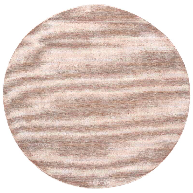 SAFAVIEH Handmade Soho Gorana Wool & Viscose Rug - 6' Round - Rust