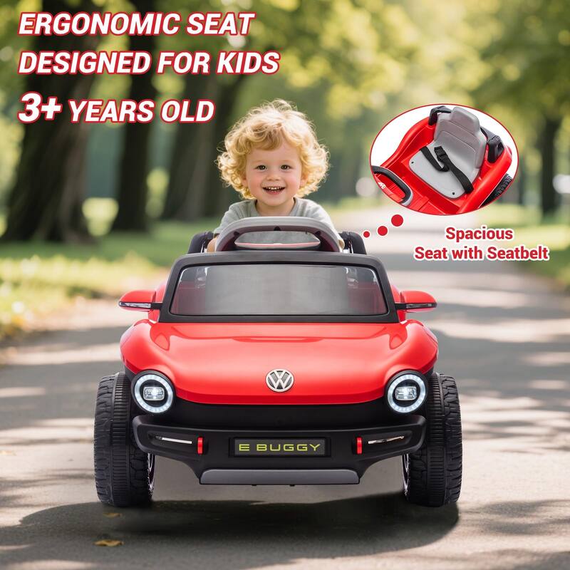Ride On Car, Licensed Volkswagen Beetle Electric Toy Car for Kids,Toddler Electric Vehicle with Parental Remote