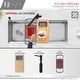 preview thumbnail 15 of 30, STYLISH 45 inch Stainless Steel 16G Workstation Undermount Kitchen Sink - Brushed Stainless Steel - 45" x 19" x 10"