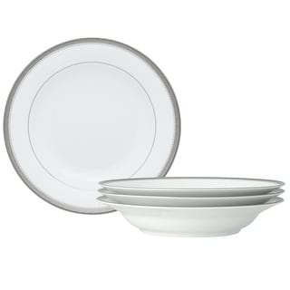 Noritake Charlotta Set Of 4 Rim Soup Bowls, 9", 27 Oz.