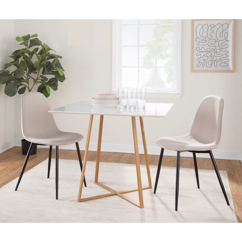 Silver Orchid Pugo Square Dining Table