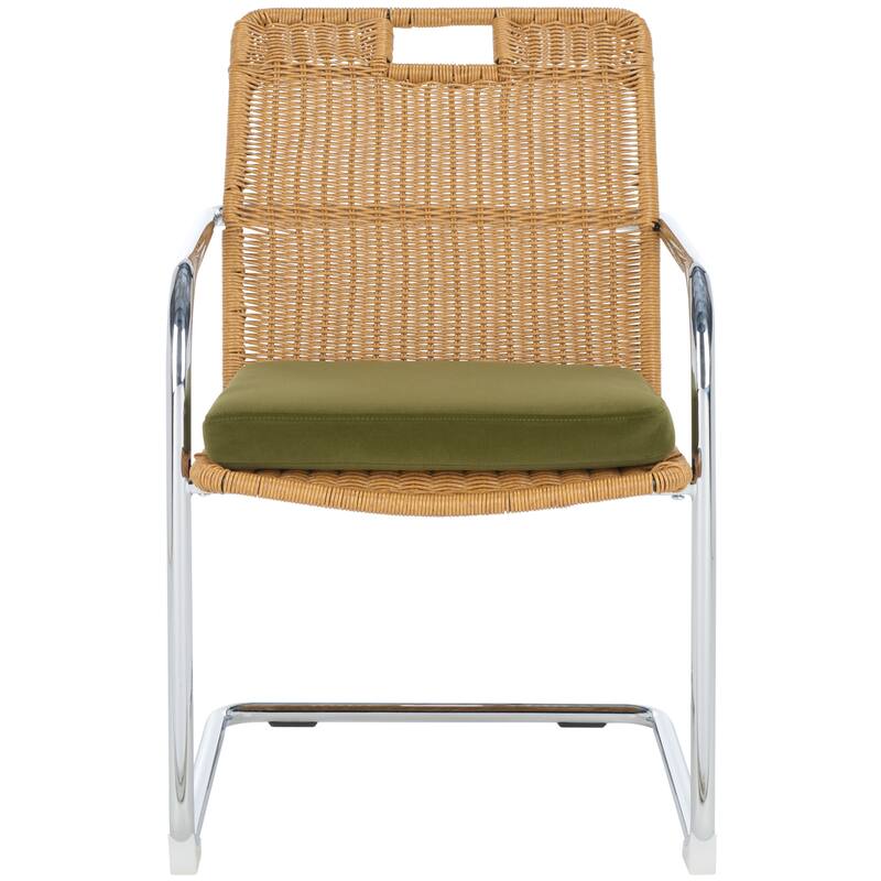 SAFAVIEH Gustie Rattan Dining Chair - 21" W x 26" D x 34" H - 21Wx26Dx34H