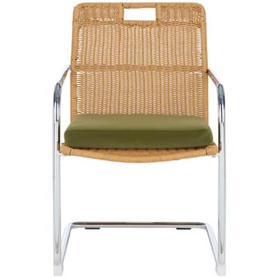 SAFAVIEH Home Collection Malou Rattan Dining Chair - 21" W x 26" D x 34" H