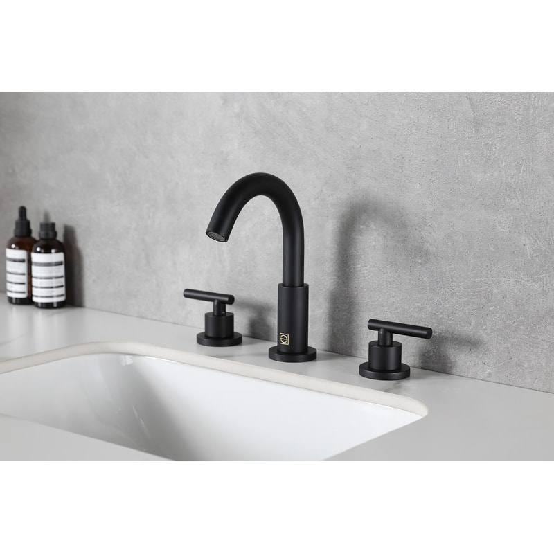 Elegant Lighting FAV-1009 Leah 1.5 GPM Widespread Bathroom Faucet
