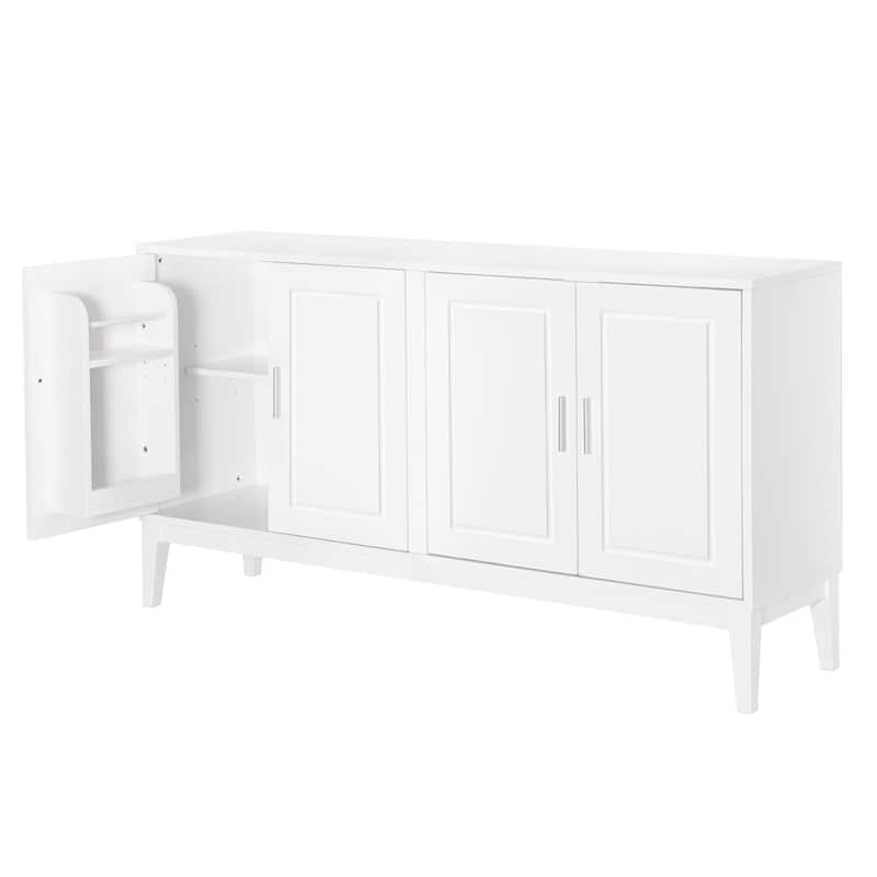 Large Living Room and Dining Room Sideboard Storage Cabinet with Two Spacious Console and Cable Management