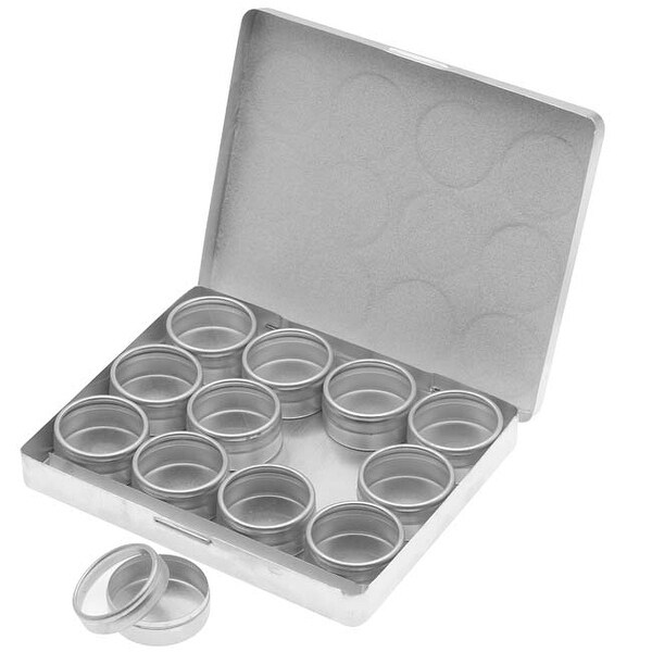 Shop Aluminum Bead Storage Box With 12 Snap Lid Aluminum Containers