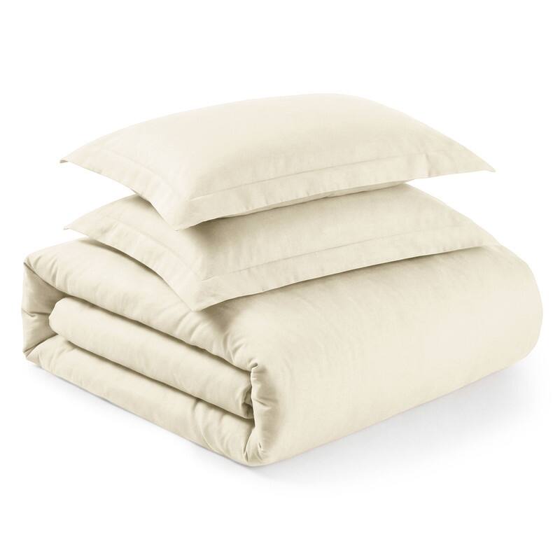 Superior Wrinkle Resistant Cotton Blend Duvet Cover Set