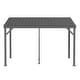 preview thumbnail 21 of 47, Domi Lean to Gazebo, Outdoor Hardtop Wall Mounted Gazebo with Sloping Galvanized Steel Roof