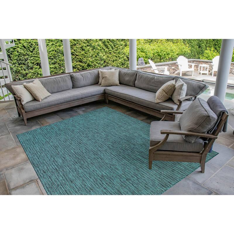 Liora Manne Carmel Textured Striped Indoor/ Outdoor Area Rug
