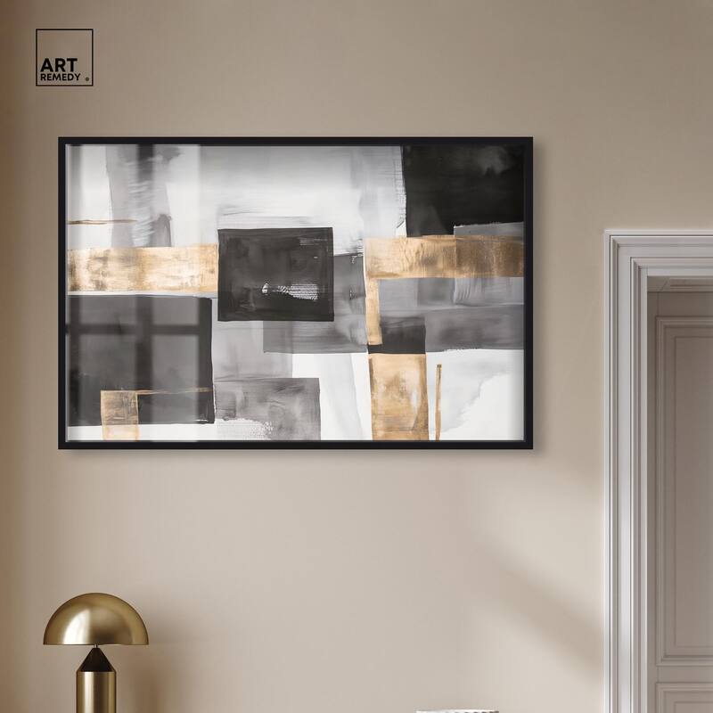 Graphite and Glimmer I Shadowbox by Art Remedy