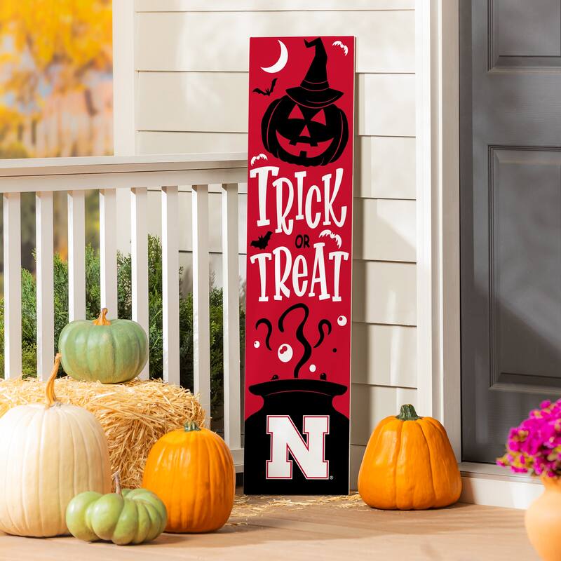 47" Double Sided Seasonal Porch Leaner, University of Nebraska - 47" x 11.25"