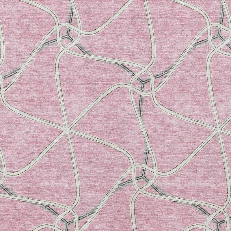 HomeRoots Geometric Contemporary Rectangle Outdoor Rug