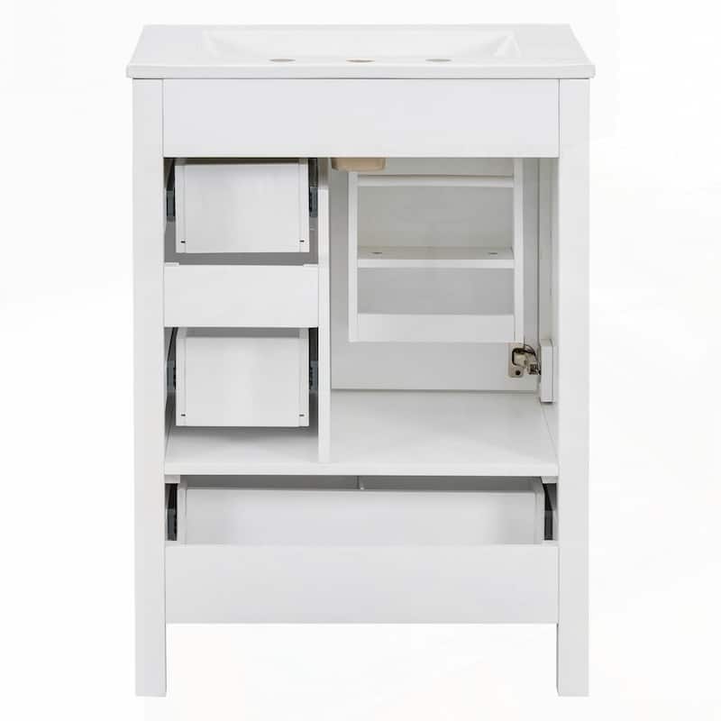 Bathroom Vanity with Ceramic Sink