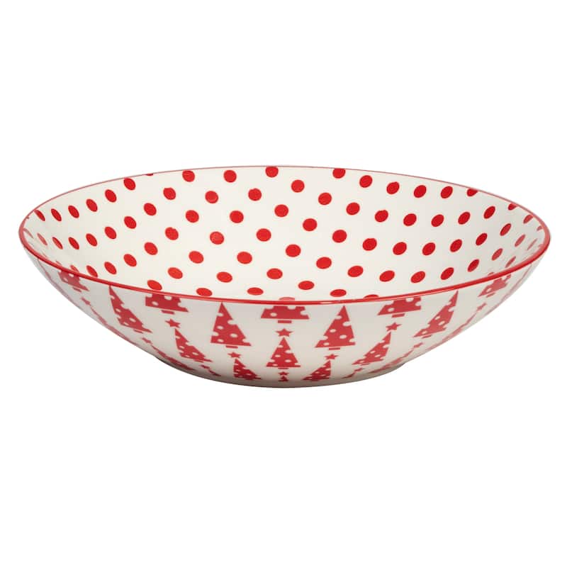 Certified International Peppermint Candy 40 oz. Soup Bowls, Set of 6 Assorted Designs - 40 oz.