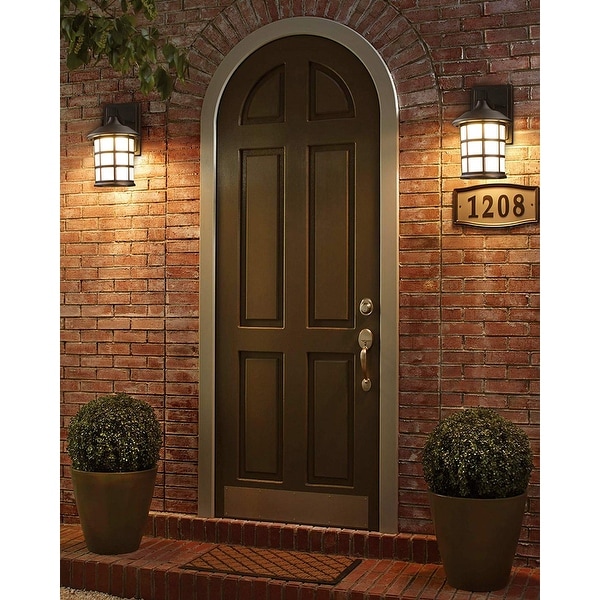 Lovee 9W LED Vintage Outdoor Wall Light, 3000K Warm White