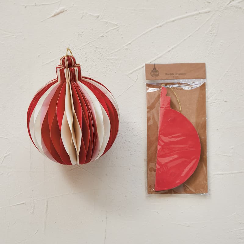 Glittering Honeycomb Paper Ornament