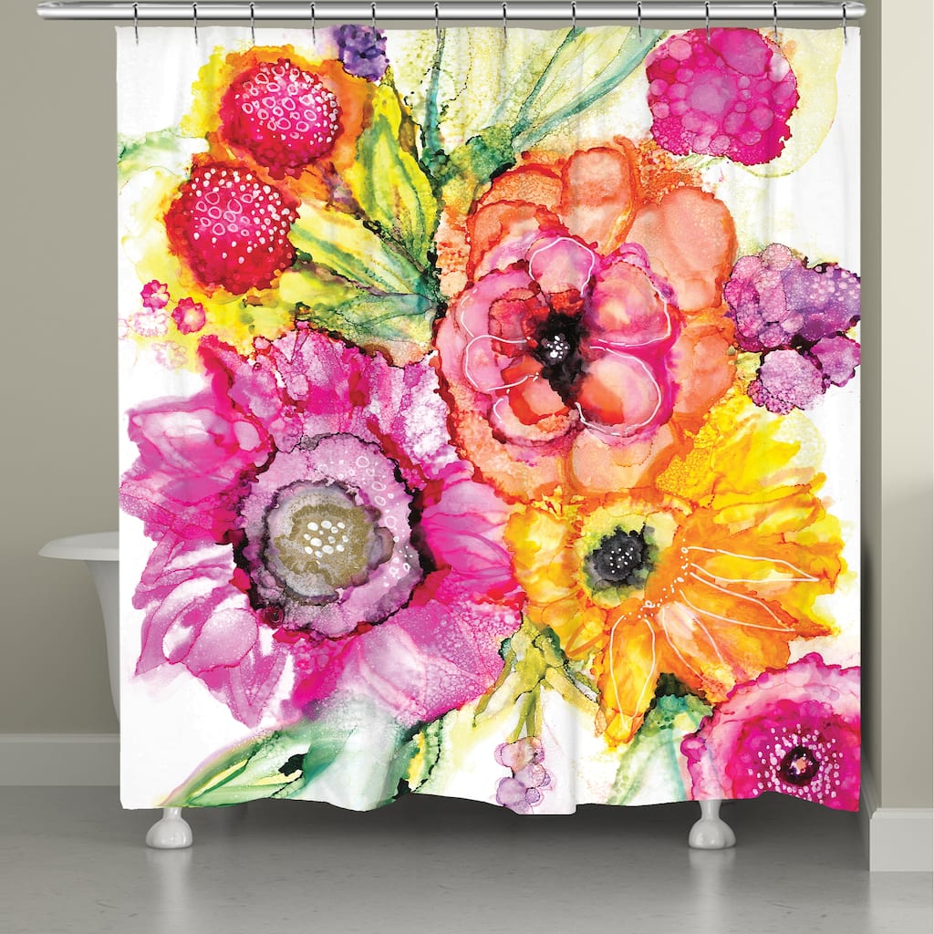 Summer Florals Shower Curtain