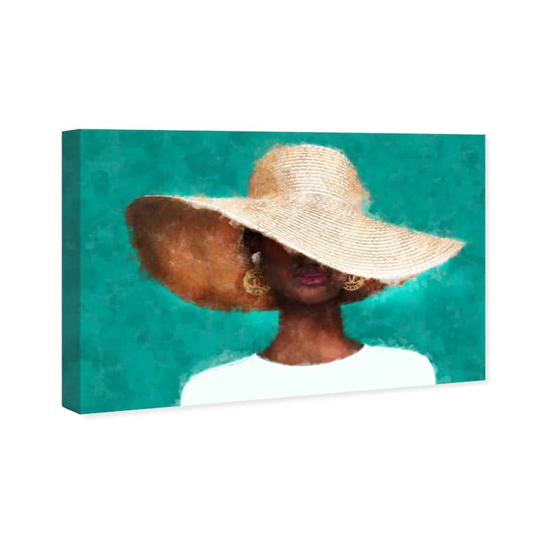Wynwood Studio Canvas Fashion and Glam Summers in Teal Green and Modern & Contemporary Wall Art Canvas Print