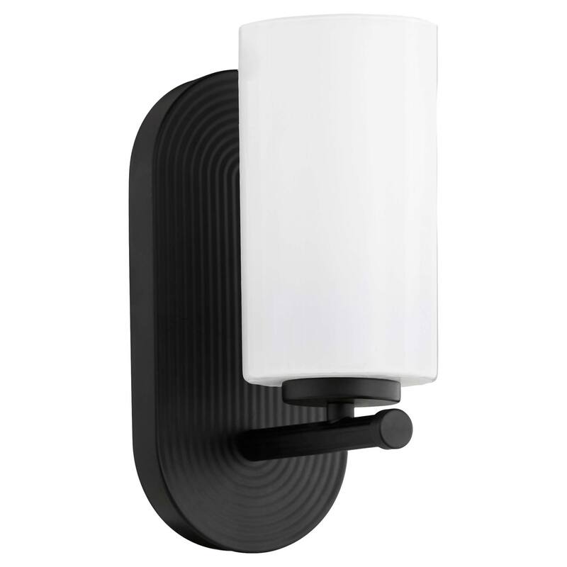 Quorum International 5228-1 Providence 9" Tall Bathroom Sconce - Matte Black