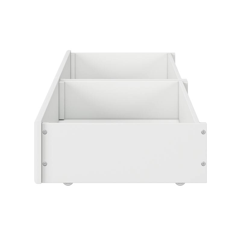 Twin-Full Mid-Century Modern Under Bed Storage Drawers