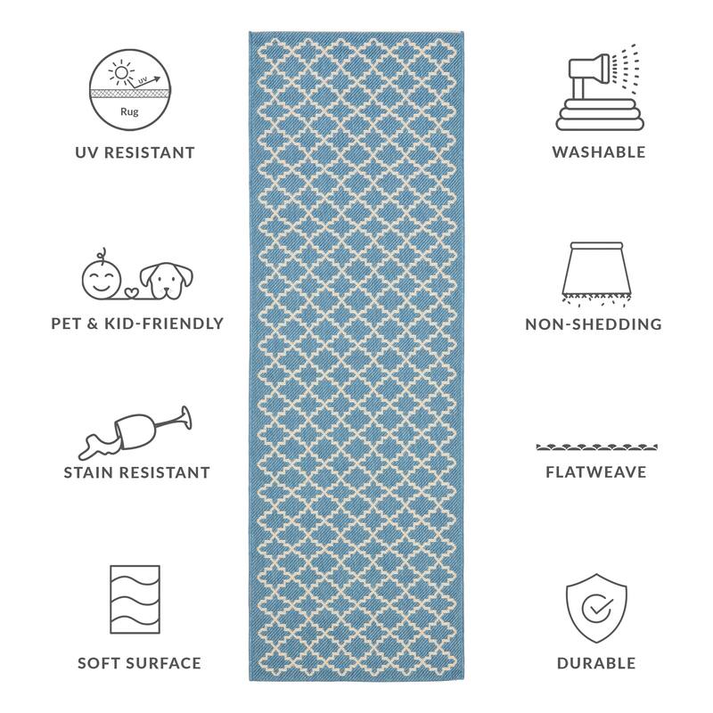 SAFAVIEH Courtyard Gerdi Indoor/ Outdoor Patio Backyard Rug
