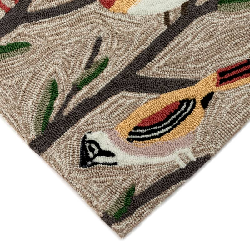 Liora Manne Frontporch Birds Indoor/Outdoor Rug - 3'6" x 5'6"