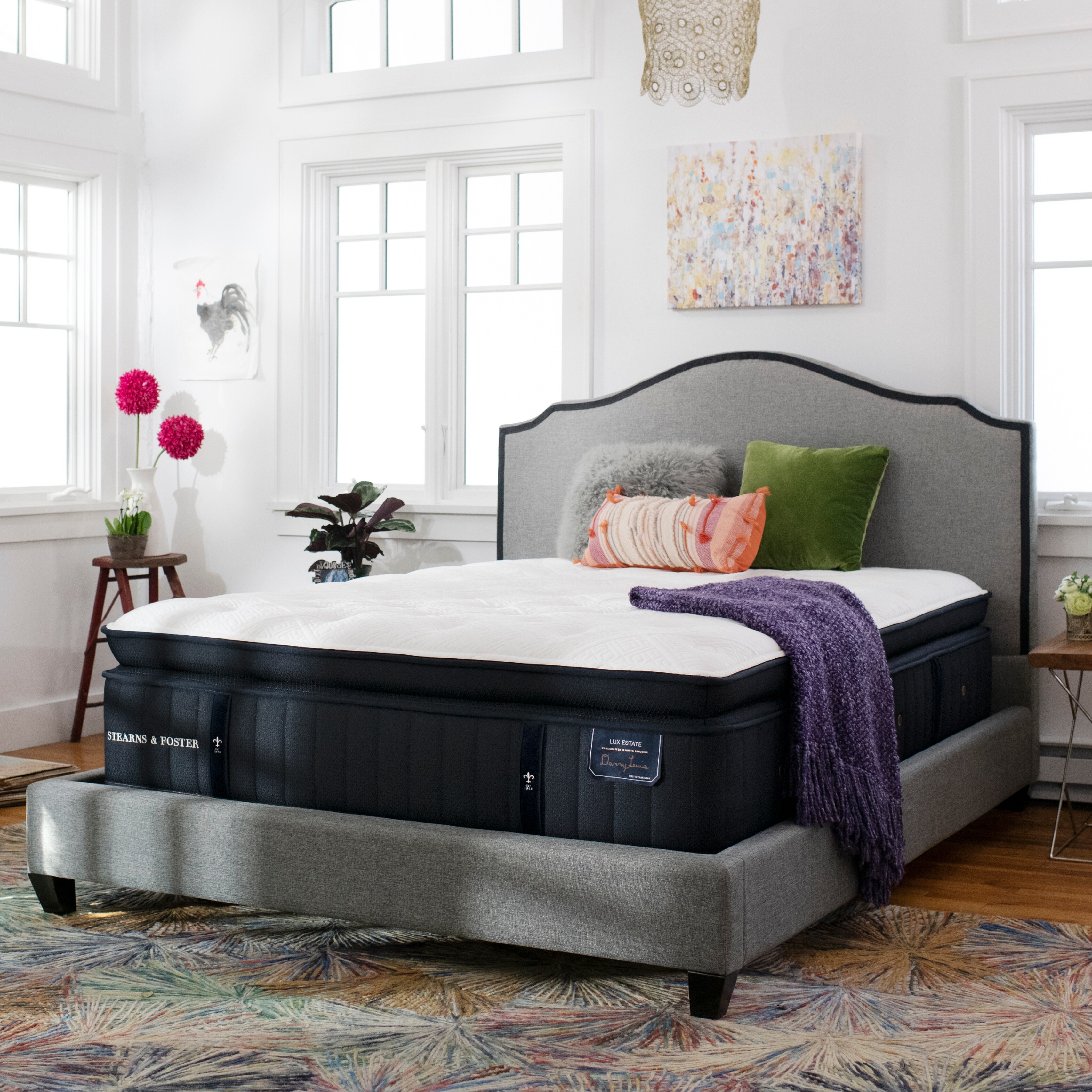 Stearns Foster Lux Estate 15 inch Euro Pillowtop Mattress