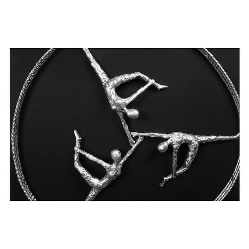 HUJI Trisection Shadow Box Wall Decor - Silver