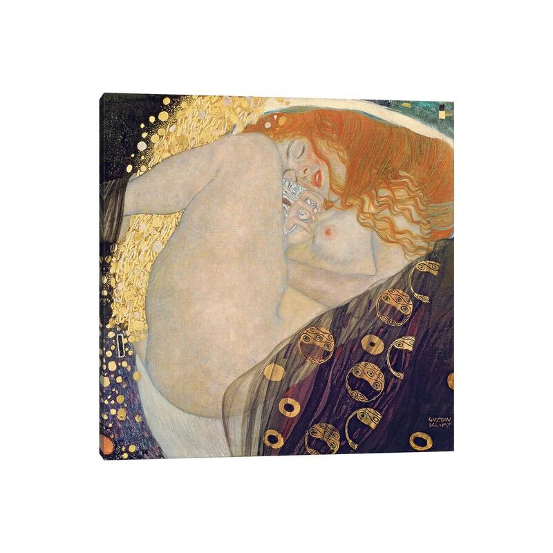 iCanvas "Danae, 1907-08" by Gustav Klimt Canvas Print
