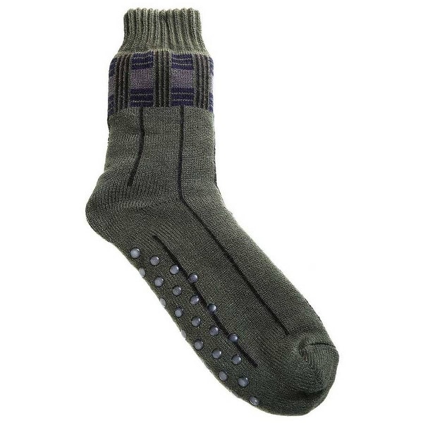 Mad Style Moss Men's Fleece Lined House Socks