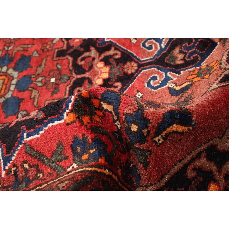 ECARPETGALLERY Hand-knotted Anatolian Vintage Red Wool Rug - 4'2 x 6'9