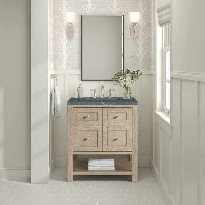 James Martin Vanities Breckenridge 30" Single Vanity, Whitewashed Oak
