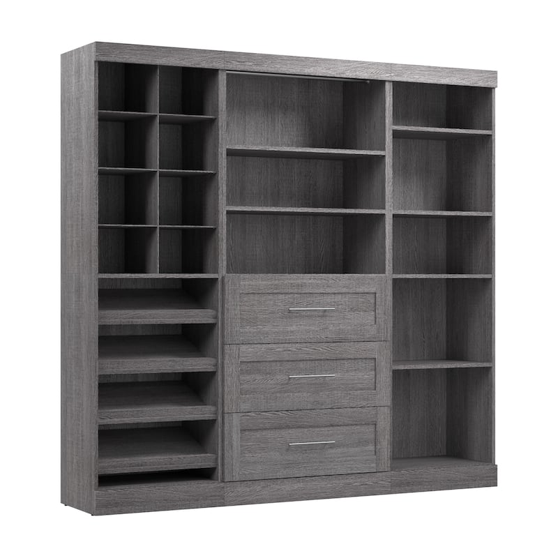 Pur 86-Inch Closet Organizer with Storage Cubbies by Bestar