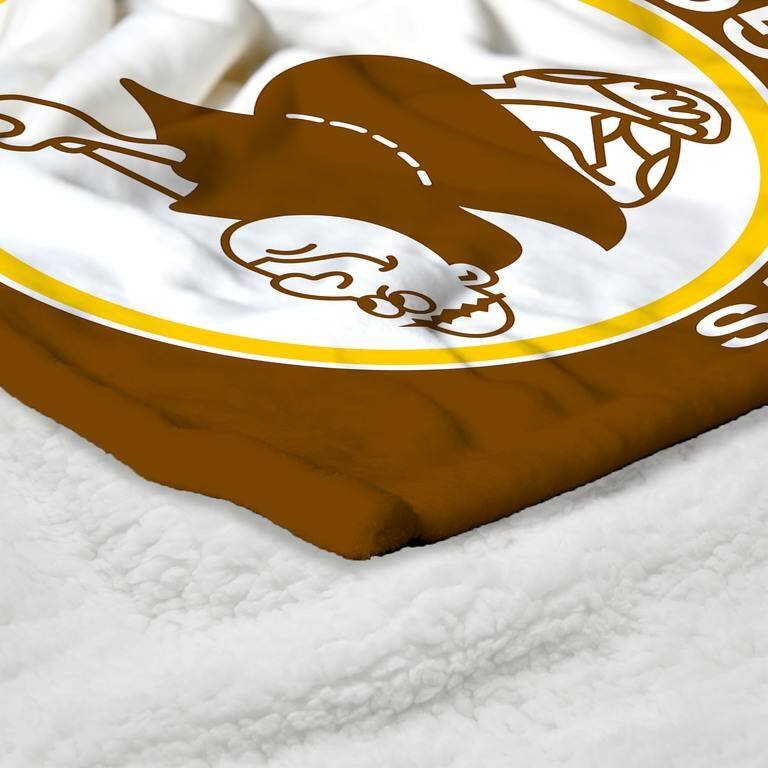 MLB CC Throwback Silk Touch Sherpa Throw Blanket