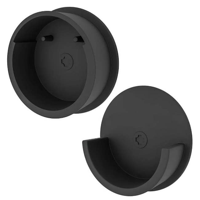 Rev-A-Shelf Sidelines Closet Rod Support End Cap - Pack of 2 - Matte Black