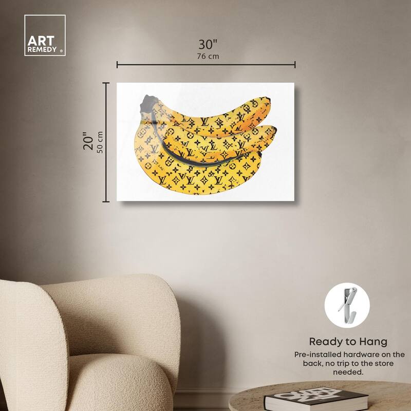 Fashion Bananas Acrylic by Art Remedy, Ready to Hang