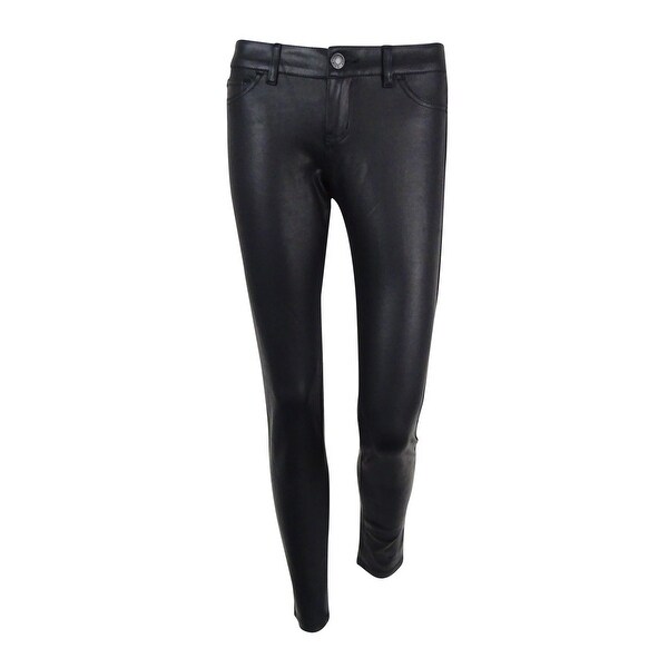 celebrity pink faux leather pants