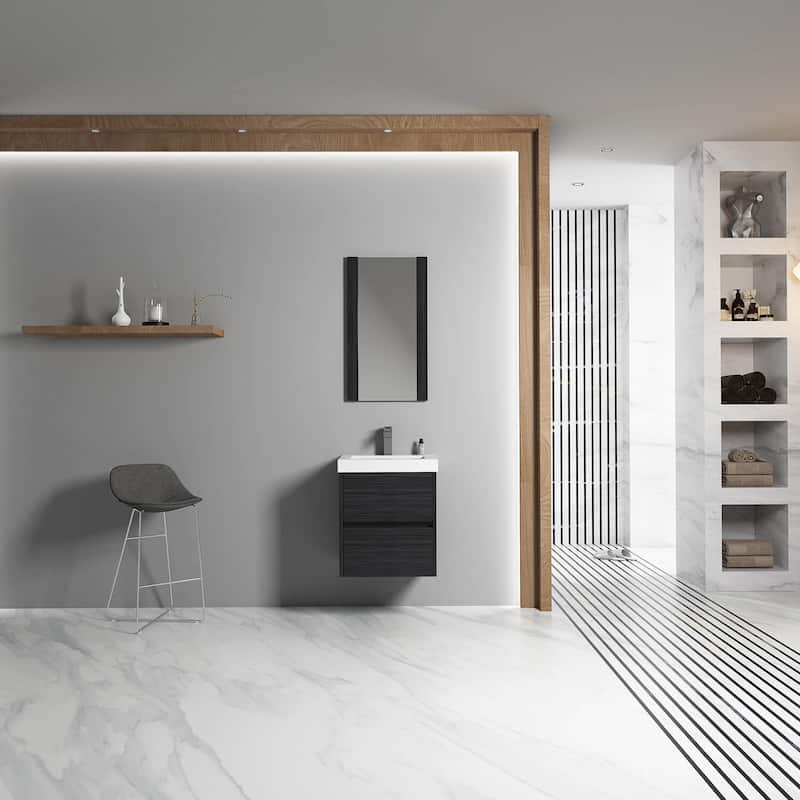 Blossom Valencia Floating Bathroom Vanity with Ceramic Sink