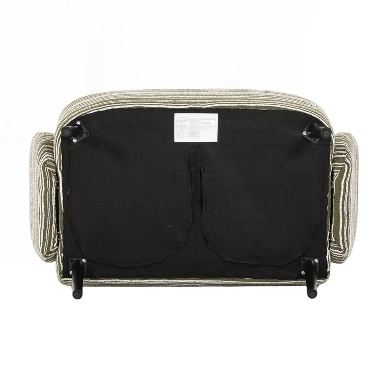 Modern style two-seater sofa with ultra-comfortable armrests, armrest pillows