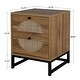 preview thumbnail 40 of 42, Wooden Nightstand ,Sofa Table With 2 Drawer