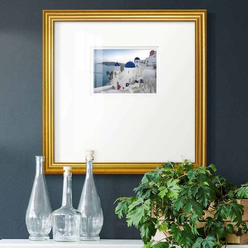 Santorini SunrisePremium Framed Print