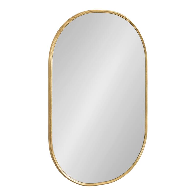 Kate and Laurel Caskill Capsule Framed Wall Mirror - 22x34 - Gold