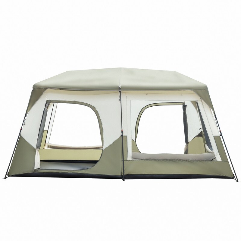 Room Cabin Tents 14 Person Camping Tent Setup In 60 Seconds With