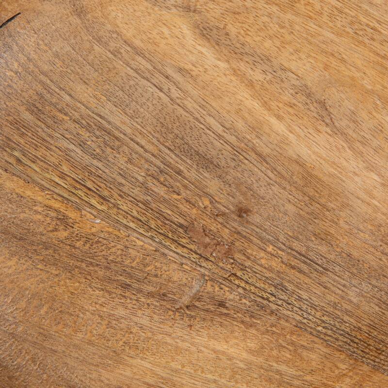 Mango wood footed bowl