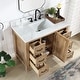 preview thumbnail 66 of 82, Javier Bath Vanity with Composite Stone Top without Mirror