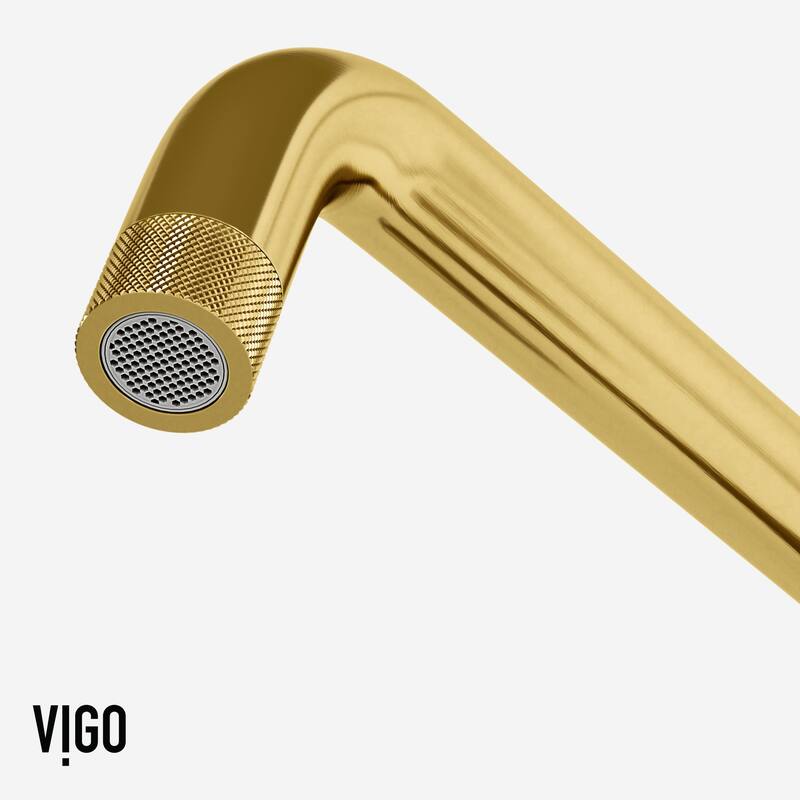 VIGO Cass 12" H 2-Handle Widespread Bridge Pull-Out Sprayer Kitchen Faucet