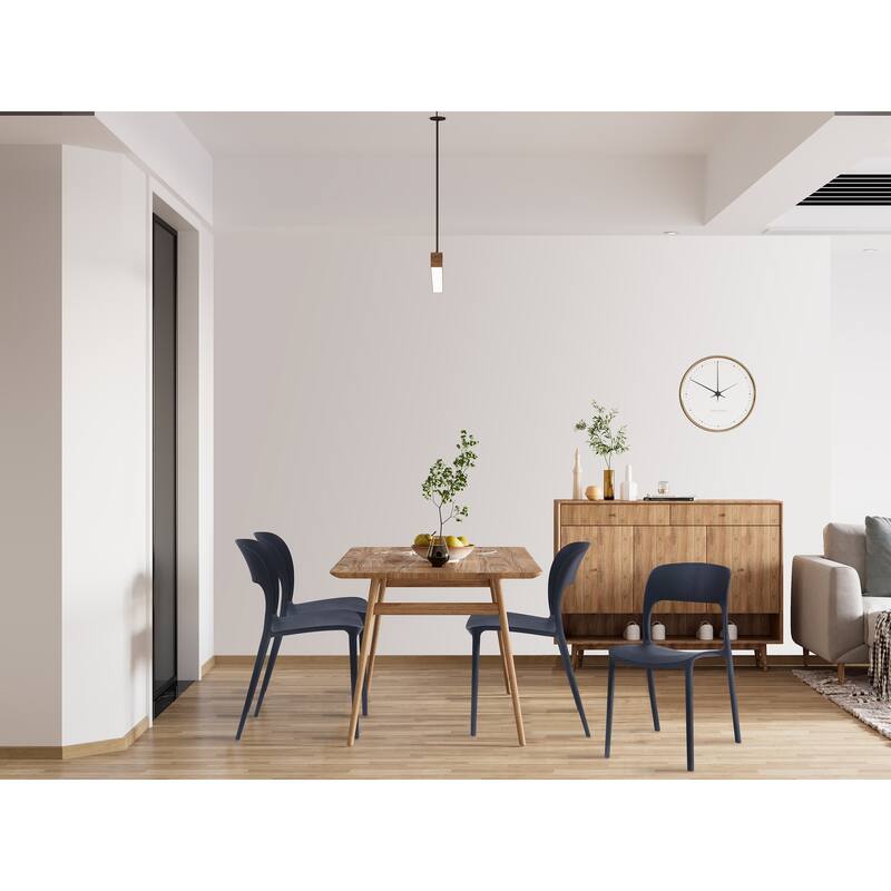 Porthos Home Brody Stackable Plastic Dining Chairs (Set of 2)