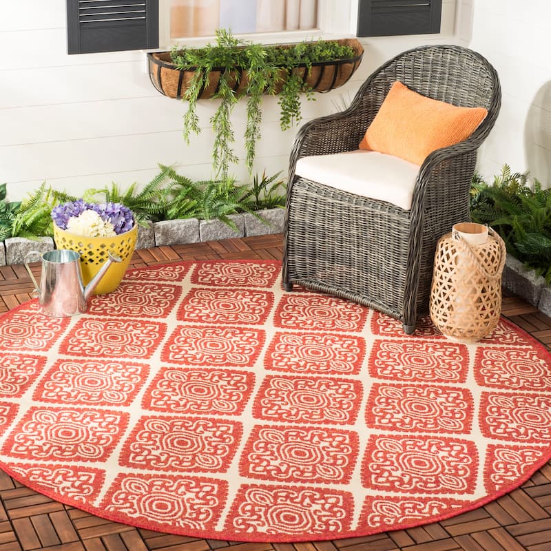 SAFAVIEH Beach House Phyllis Indoor/ Outdoor Waterproof Patio Backyard Rug